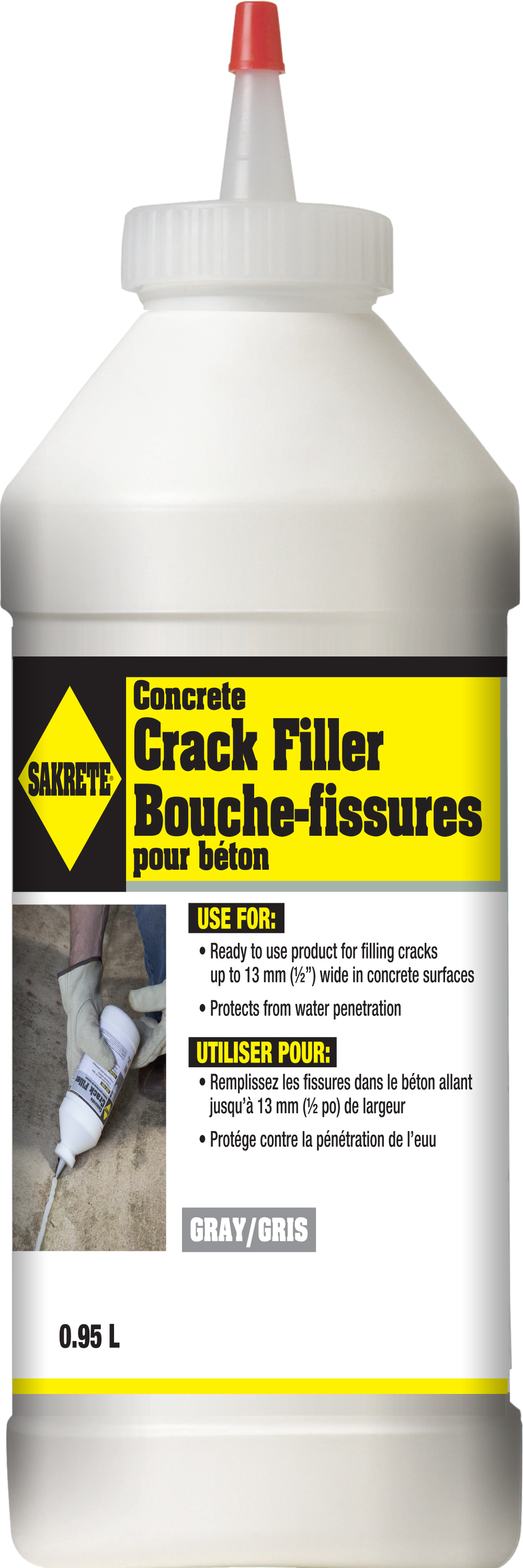 SAKRETE Concrete Crack Filler, 0.95 L > King Home Improvement